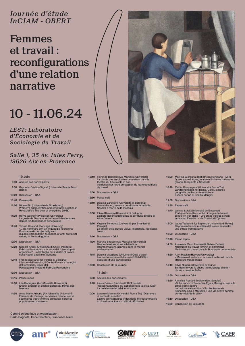 Femmes et travail : reconfigurations d’une relation narrative (programme)