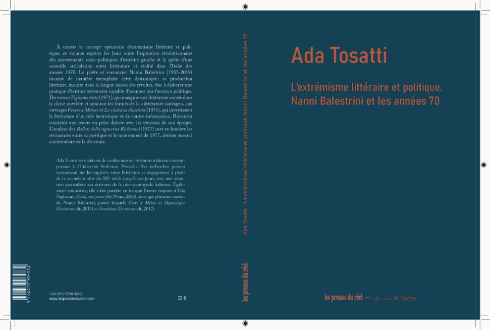 L’extrémisme littéraire et politique. Nanni Balestrini et les années 70