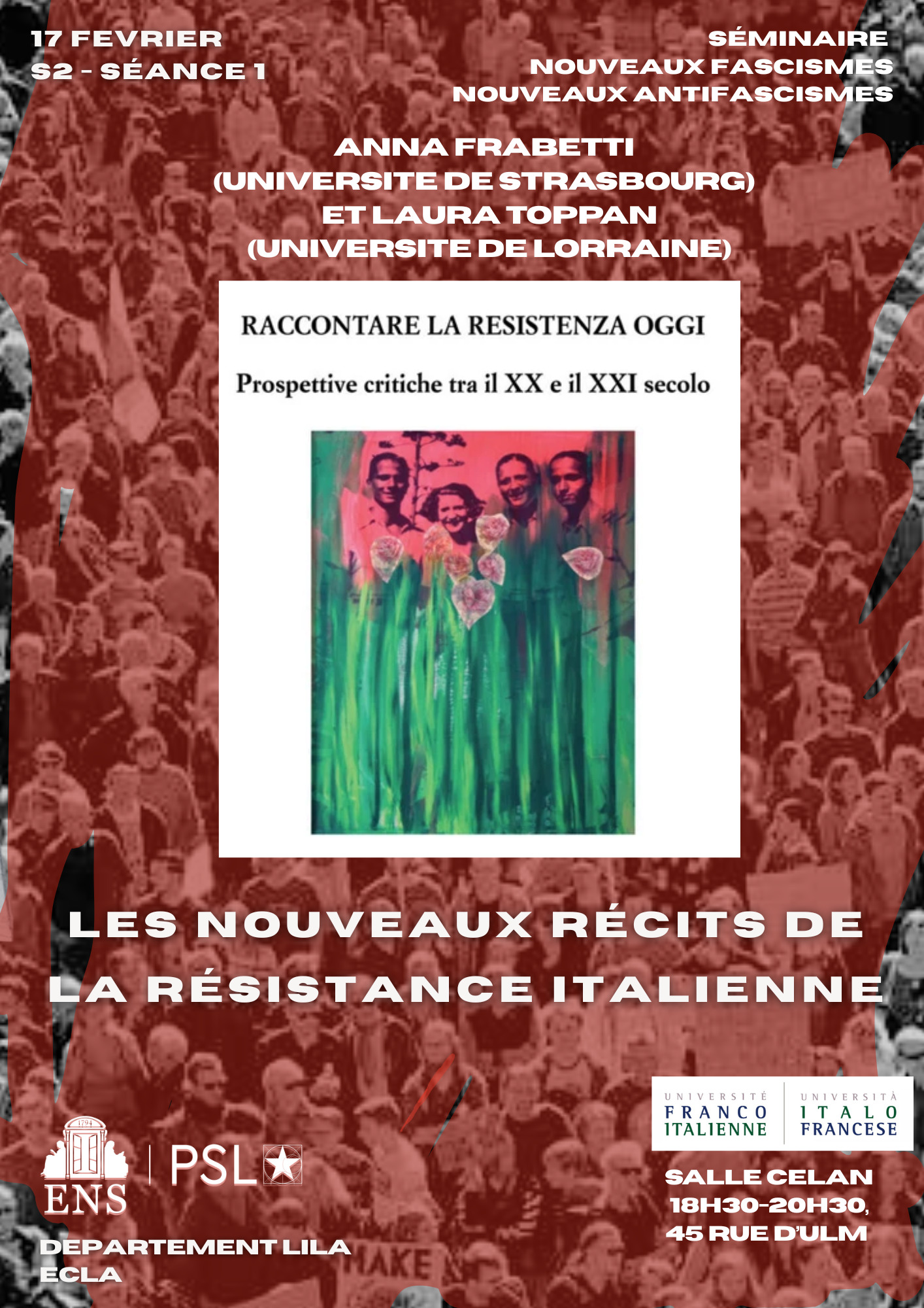 Les nouveaux récits de la Résistance italienne – Cycle de séminaires Nouveaux fascismes, nouveaux antifascismes de l&rsquo;ENS